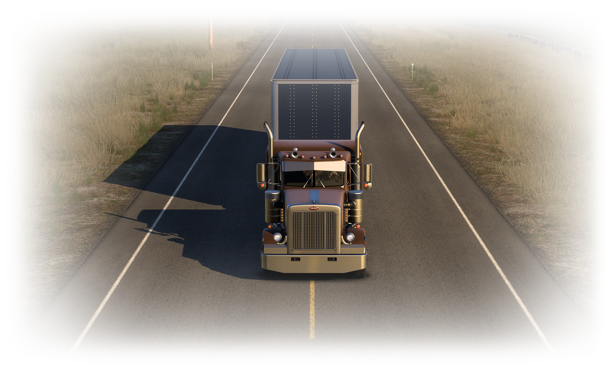 Peterbilt on the road